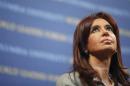 Argentina's President Cristina Fernandez speaks at the 2009 World Leaders Forum at Columbia University in New York