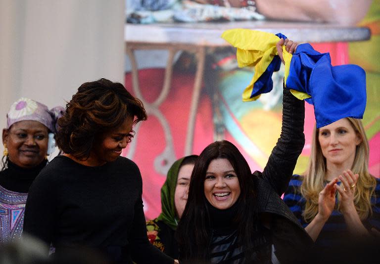 Ukraine's Ruslana among 10 given US bravery award