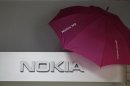 Picture shows a Nokia logo at a shop in Warsaw