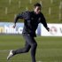 England's Lampard runs with a ball during a training session at the St George's Park training complex near Burton Upon Trent