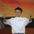 Alibaba founder Ma gestures during celebration of 10th anniversary of Taobao Marketplace, China's largest consumer-focused e-commerce website, in Hangzhou