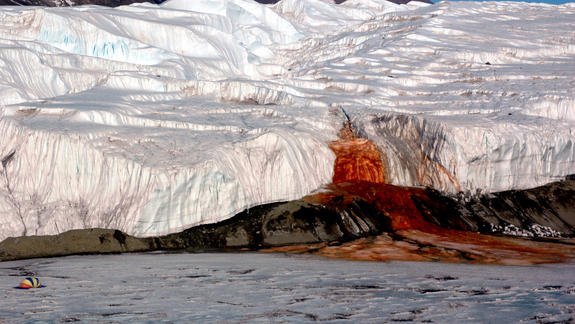 Source of Antarctica's Eerie 'Bleeding Glacier' Found