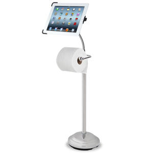 iPad commode caddy stand bathroom toilet paper roll holder