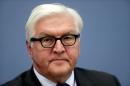 Germany's Foreign Minister Steinmeier listens during a news conference in Riga