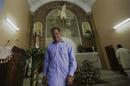 Varela of the Panamenista Party is seen after a speech inside the Virgin of Carmen church in Panama City