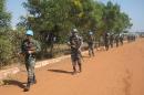UN peacekeepers from India patrol a road in Juba, South Sudan, on December 16, 2013