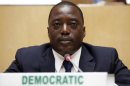 Democratic Republic Congo's President Joseph Kabila attends the signing ceremony at the African Union Headquarters in Ethiopia's capital Addis Ababa