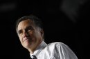 U.S. Republican presidential nominee Romney speaks at a campaign rally in Des Moines, Iowa