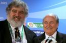 File photo of FIFA officials Blatter and Blazer in Frankfurt
