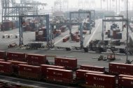 Containers are pictured at the ITS terminal at the Port of Long Beach, California December 4, 2012. REUTERS/Mario Anzuoni