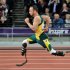 Oscar Pistorius lost his first 200m race in nine years when Brazil's Alan Oliveira came from behind to win
