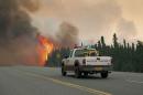 Willow Fire Capt. Leo Lashock responds to an out of control wildfire burning near Willow, Alaska