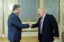 Ukraine's President Poroshenko meets with Britain's Foreign Secretary Johnson in Kiev