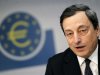 File photo shows ECB President Draghi speaking during the monthly news conference in Frankfurt