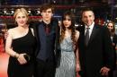 Director Linklater and cast members arrive on red carpet during 64th Berlinale International Film Festival in Berlin