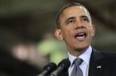 U.S. President Barack Obama delivers remarks on energy at the Argonne National Lab near Chicago