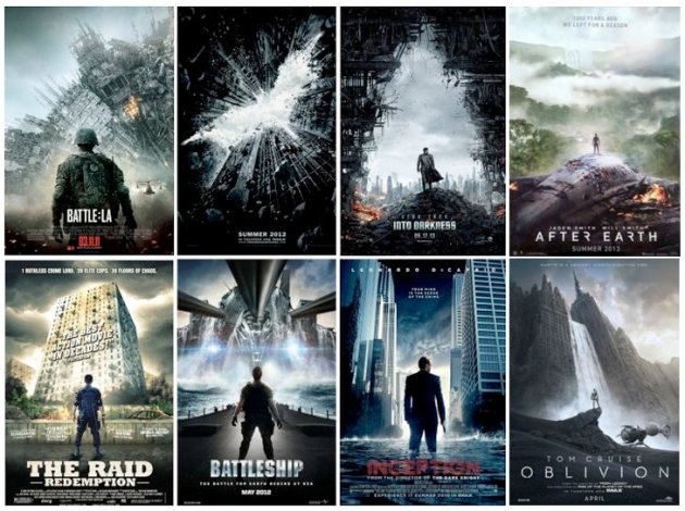Movie posters that look similar