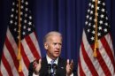 U.S. Vice President Joe Biden speaks regarding foreign policy at New York University in New York