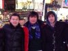 Tsarnaev poses with Tazhayakov and Kadyrbayev in an undated photo taken in New York