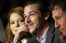 Actor Gaspard Ulliel speaks during a press conference for Saint-Laurent at the 67th international film festival, Cannes, southern France, Saturday, May 17, 2014. (AP Photo/Thibault Camus)