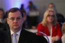 Czech Prime Minister Petr Necas attends a Civic Democratic Party (ODS) congress in Brno