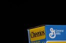 The General Mills logo is seen on a box of cereal in Evanston