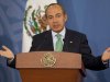 Mexico's President Felipe Calderon speaks during a news conference at Los Pinos presidential residence in Mexico City, Tuesday, June 12, 2012. Mexico is hosting the upcoming G-20 summit, beginning Friday in the coastal resort of Los Cabos, where leaders will start assembling a few days later against a backdrop of financial turmoil and uncertainty in Europe. Calderon said leaders of the world's largest economies will work to produce a lasting solution to the European financial crisis. (AP Photo/Eduardo Verdugo)