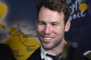 British Mark Cavendish speaks to journalists after the official presentation of the 2014 cycling classic Tour de France route on October 23, 2013 in Paris