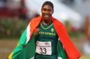 South Africa's Caster Semenya wins the 800m final for women during day 5 of the Confederation of African Athletics (CAA) Championships held in Durban on June 26, 2016
