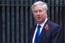 British Defence Secretary Michael Fallon, photographed October 27, 2015 in London, said November 16 that UK leaders must "think again" about joining air strikes in Syria that target Islamic State jihadists