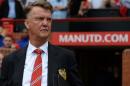 Manchester United's Dutch manager Louis van Gaal arrives ahead of the English Premier League football match between Manchester United and Newcastle United at Old Trafford in Manchester, north west England, on August 22, 2015