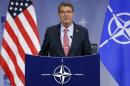 U.S. Defense Secretary Carter addresses a news conference during a NATO defence ministers meeting in Brussels