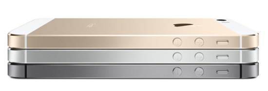 iPhone 5S 是蘋果旗下第一款推出金色機身的手機