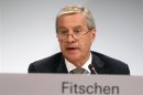 Fitschen, Co-CEO of Deutsche Bank AG speaks during an extraordinary shareholders meeting in Frankfurt