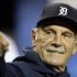 Detroit Tigers manager Jim Leyland gestures before Game 3 of baseball's World Series against the San Francisco Giants Saturday, Oct. 27, 2012, in Detroit. (AP Photo/Matt Slocum)