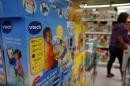 VTech's products are seen on display at a toy store in Hong Kong, China