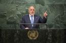 Iraqi PM Haider al-Abadi addresses the 70th session of the United Nations General Assembly at the U.N. Headquarters in New York