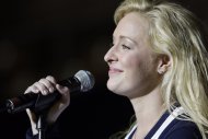 FILE - In this undated file photo, country singer Mindy McCready performs in Nashville, Tenn. McCready, who hit the top of the country charts before personal problems sidetracked her career, died Sunday, Feb. 17, 2013. She was 37. (AP Photo/Mark Humphrey, File)