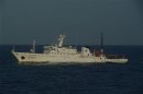Chinese marine surveillance ship cruises in waters northwest of one of the disputed islands in the East China Sea