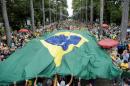 Demonstrators march in Brazil to support corruption crackdown