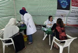 Algerian women get tested for HIV by health workers&nbsp;&hellip;