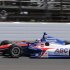 Takuma Sato drives his car during the final practice for the Indianapolis 500 in Indianapolis.