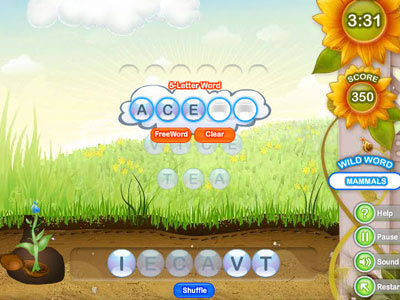 العاب تعليمية للأطفال الجزء الثالث الكلمات والحروف Wild-word-garden-screenshot1