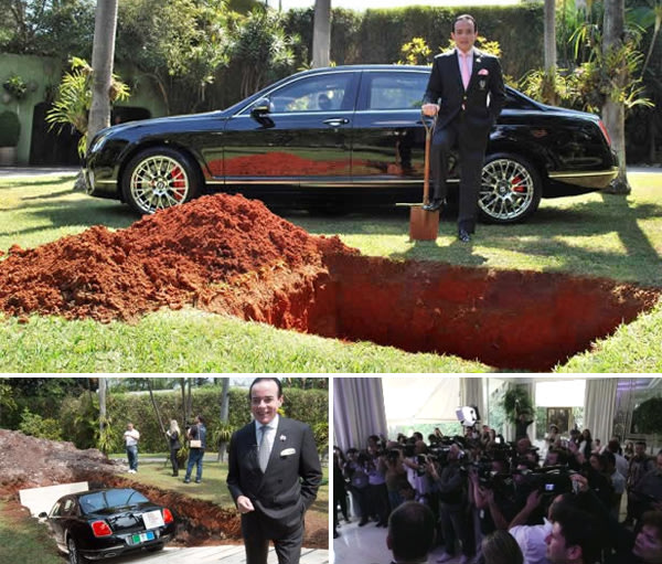 La increíble historia del millonario que quería enterrar su Bentley