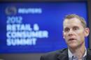 Crocs Chief Financial Officer Jeff Lasher speaks at the Reuters Consumer and Retail Summit in New York