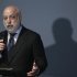 Russian businessman Vekselberg gestures during a ceremony to mark International Holocaust Remembrance Day at Jewish Museum and Tolerance Center in Moscow