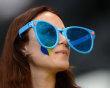 A Fan Of Ukraine's National Football Team With Big Glasses AFP/Getty Images
