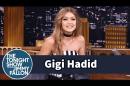 Brave supermodel Gigi Hadid dares to eat burger on TV