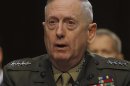 U.S. Marine Corps General Mattis testifies before the Senate Armed Services Committee in Washington