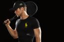 This product image released by Ralph Lauren shows the new Polo Tech compression shirt. The garment offers smart technology to send heartbeat, respiration, stress levels and other data to tablets and smartphones. (AP Photo/Ralph Lauren)